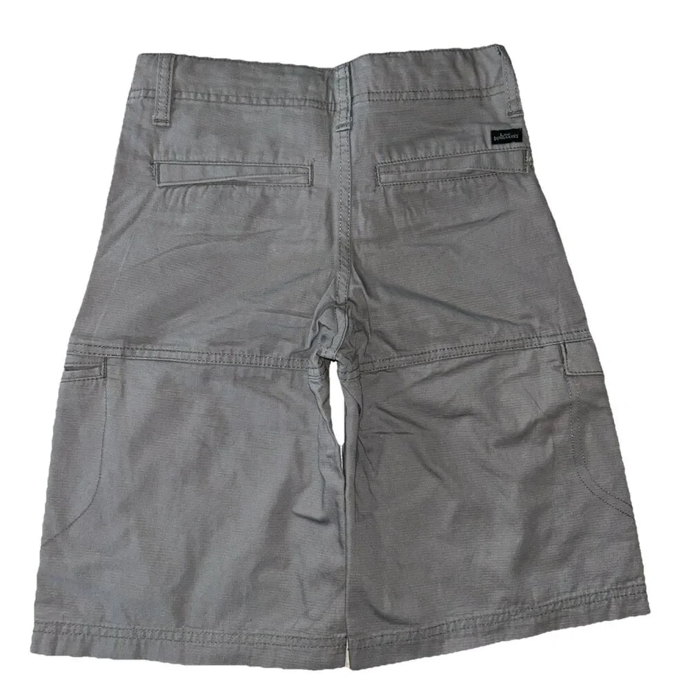 Lee Dungarees Shorts Boys Size 10 Gray Adjustable Waist New